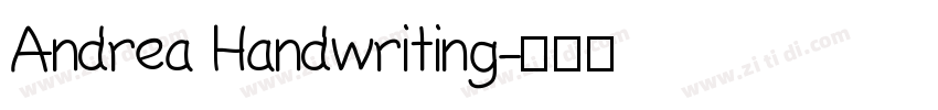 Andrea Handwriting字体转换